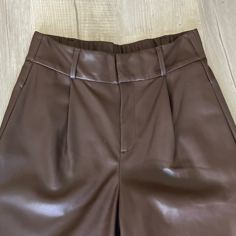 Banana Republic Brown Faux Leather Pants